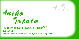 aniko totola business card